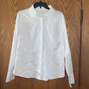 New York & Co women’s xl white button up blouse